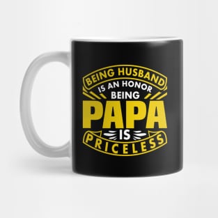 Being Husband Is An Honor Funny Cool Typography Mug